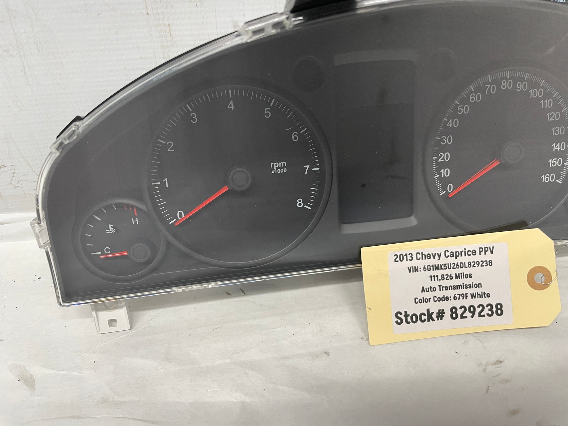 2013 Chevy Caprice PPV Gauge Cluster Speedometer Instrument Panel OEM - Day's Parts Yard