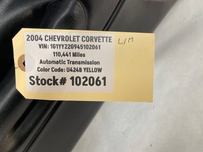 2004 Chevy C5 Corvette LH Driver Interior Door Panel OEM Black - Day's Parts Yard