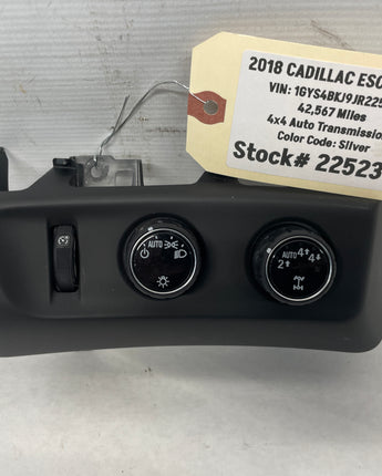 2018 Cadillac Escalade Headlight Light Lamp Control Switch Dash Panel OEM