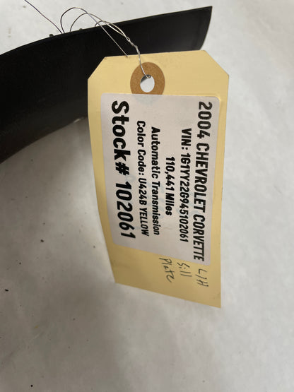 2004 Chevy C5 Corvette LH Driver Interior Rocker Molding Kick Panel Plate Trim OEM Black - Day's Parts Yard
