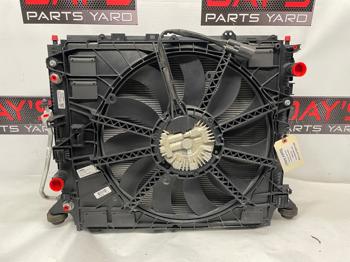 2016 Cadillac ATS-V Complete Radiator Cooling Fan Condenser Assembly OEM