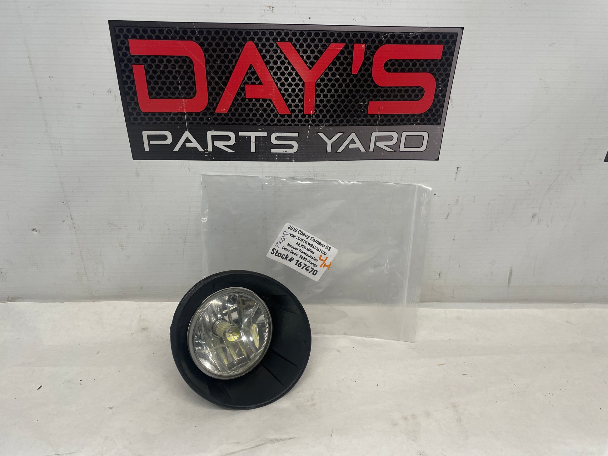 2010 Chevy Camaro SS LH Driver Fog Light & Bezel OEM - Day's Parts Yard