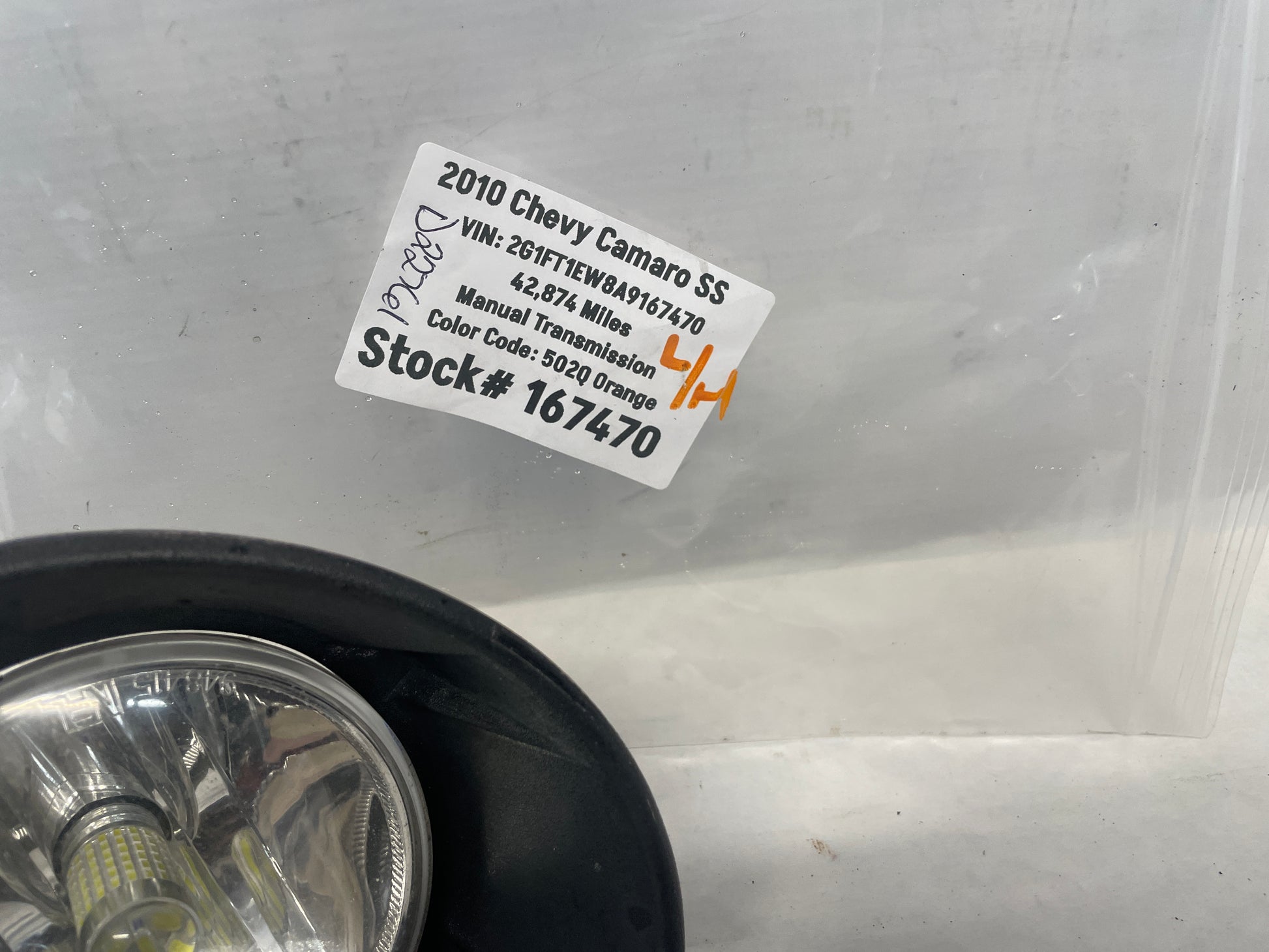 2010 Chevy Camaro SS LH Driver Fog Light & Bezel OEM - Day's Parts Yard
