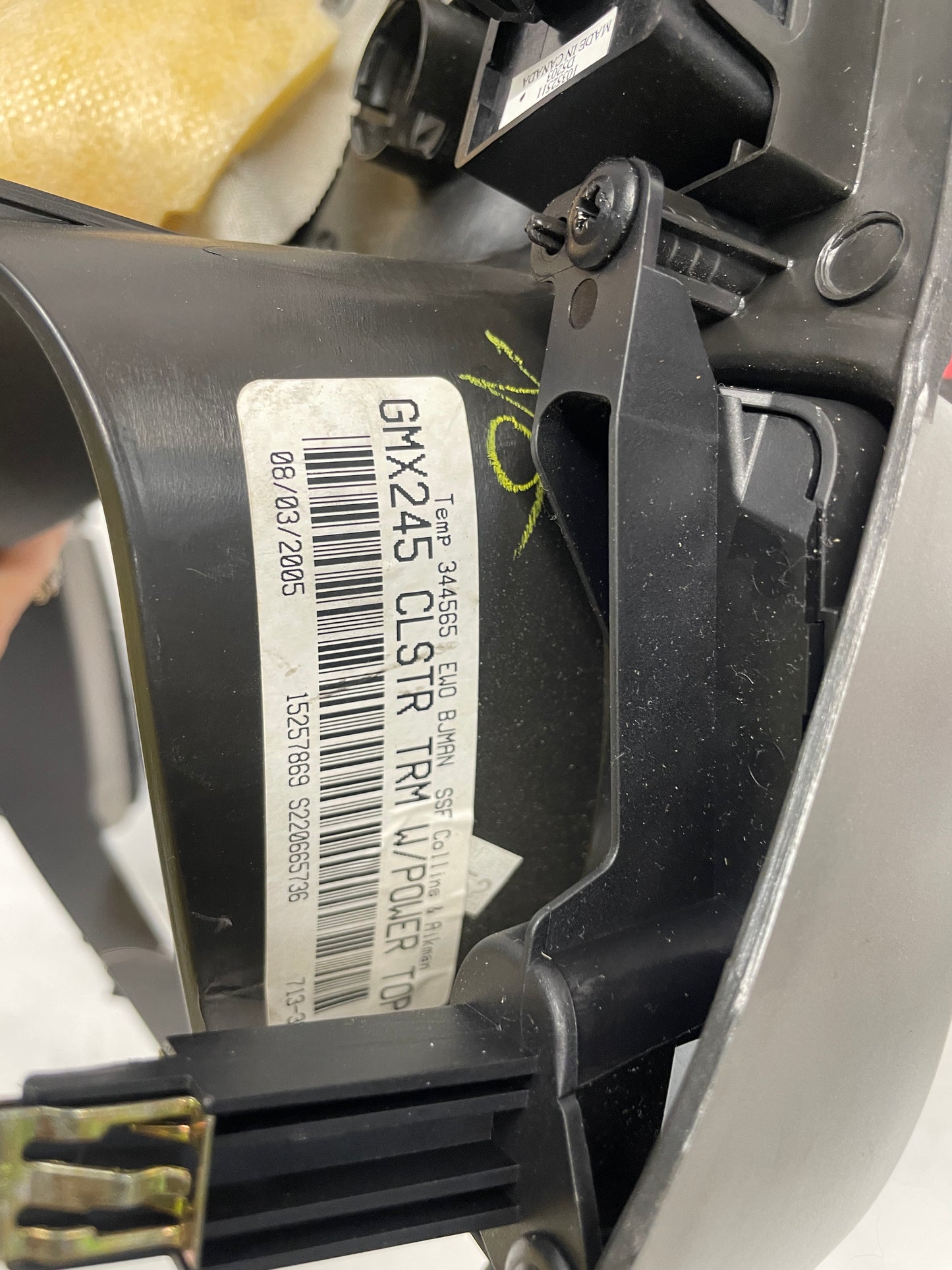 2005 Chevy C6 Corvette Convertible Gauge Instrument Bezel Cluster Trim Control Buttons OEM - Day's Parts Yard