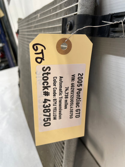 2005 Pontiac GTO AC Air Conditioner Conditioning Condenser OEM