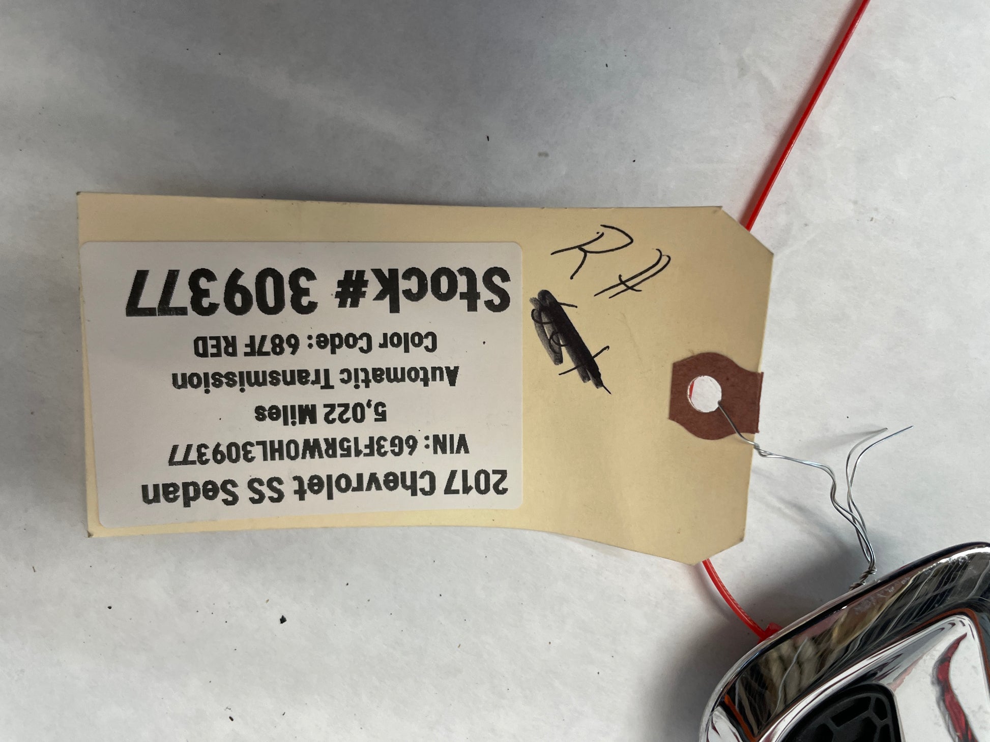 2017 Chevy SS Sedan RH Passenger Fender Marker Light OEM - Day's Parts Yard