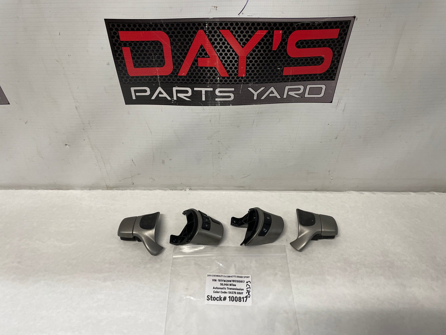 2011 Chevy C6 Corvette Grand Sport Steering Wheel Automatic Paddle Shifters & Control Buttons