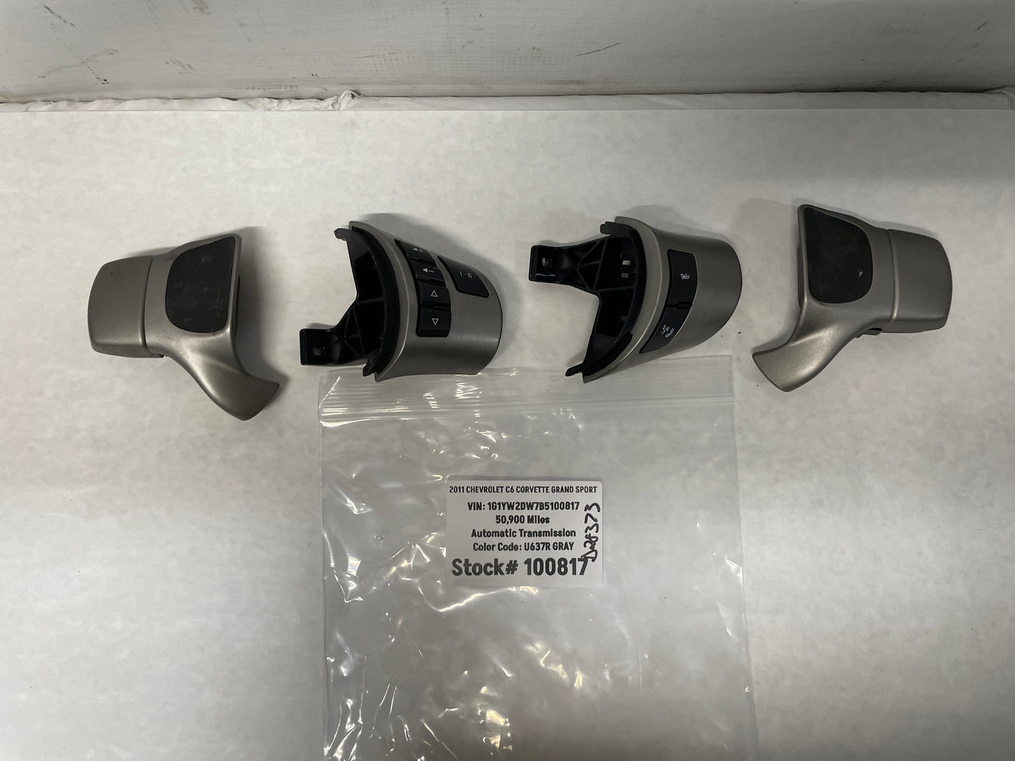 2011 Chevy C6 Corvette Grand Sport Steering Wheel Automatic Paddle Shifters & Control Buttons