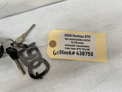 2005 Pontiac GTO Ignition Switch w/ Key OEM
