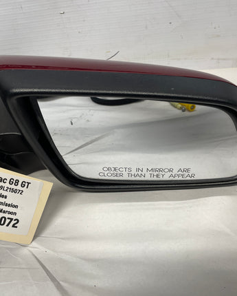 2009 Pontiac G8 GT RH Passenger Exterior Mirror OEM