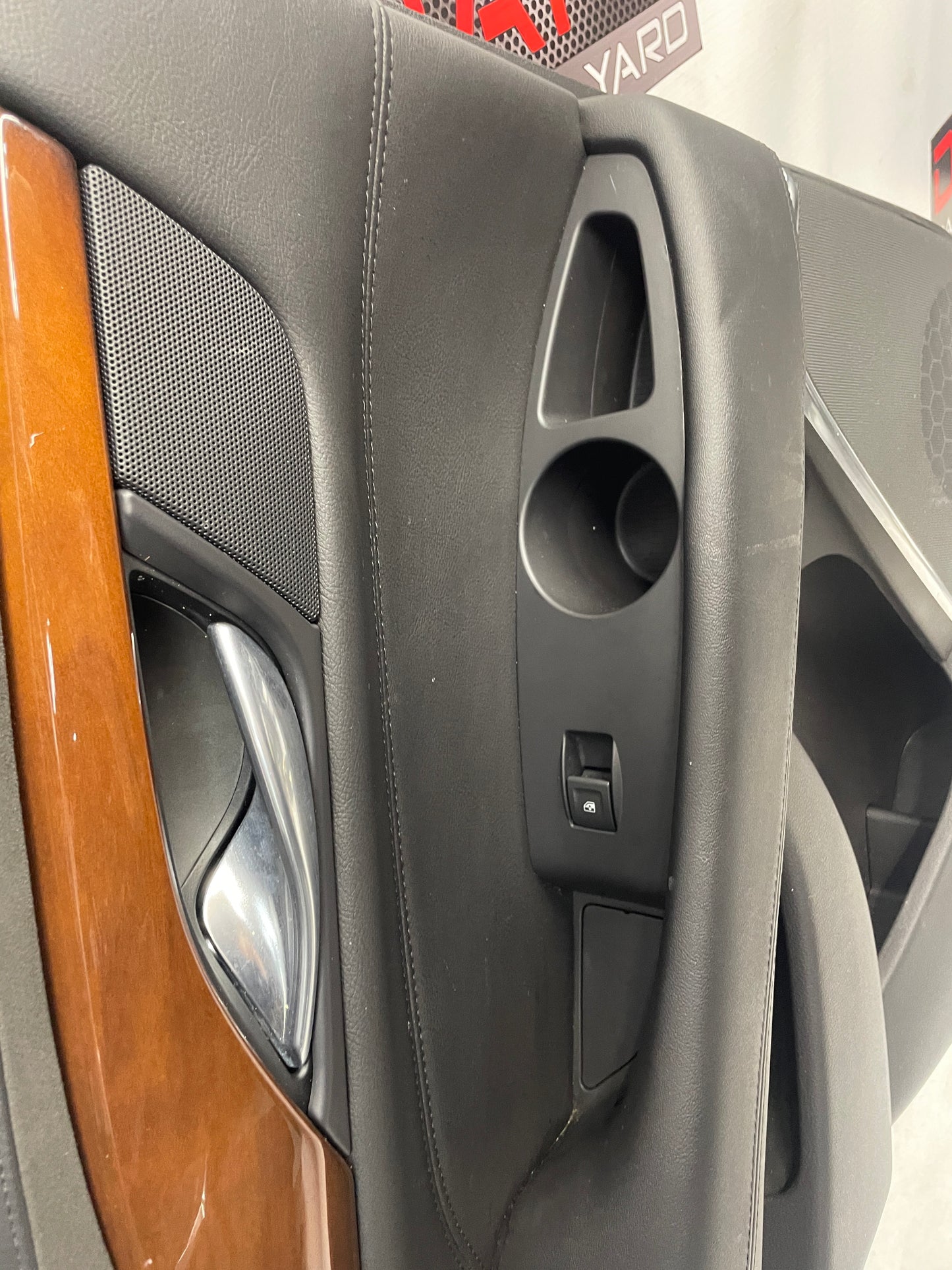 2018 Cadillac Escalade LH Driver Rear Interior Door Panel Trim Black OEM