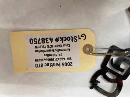 2005 Pontiac GTO Ignition Switch w/ Key OEM