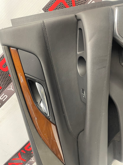 2018 Cadillac Escalade LH Driver Rear Interior Door Panel Trim Black OEM