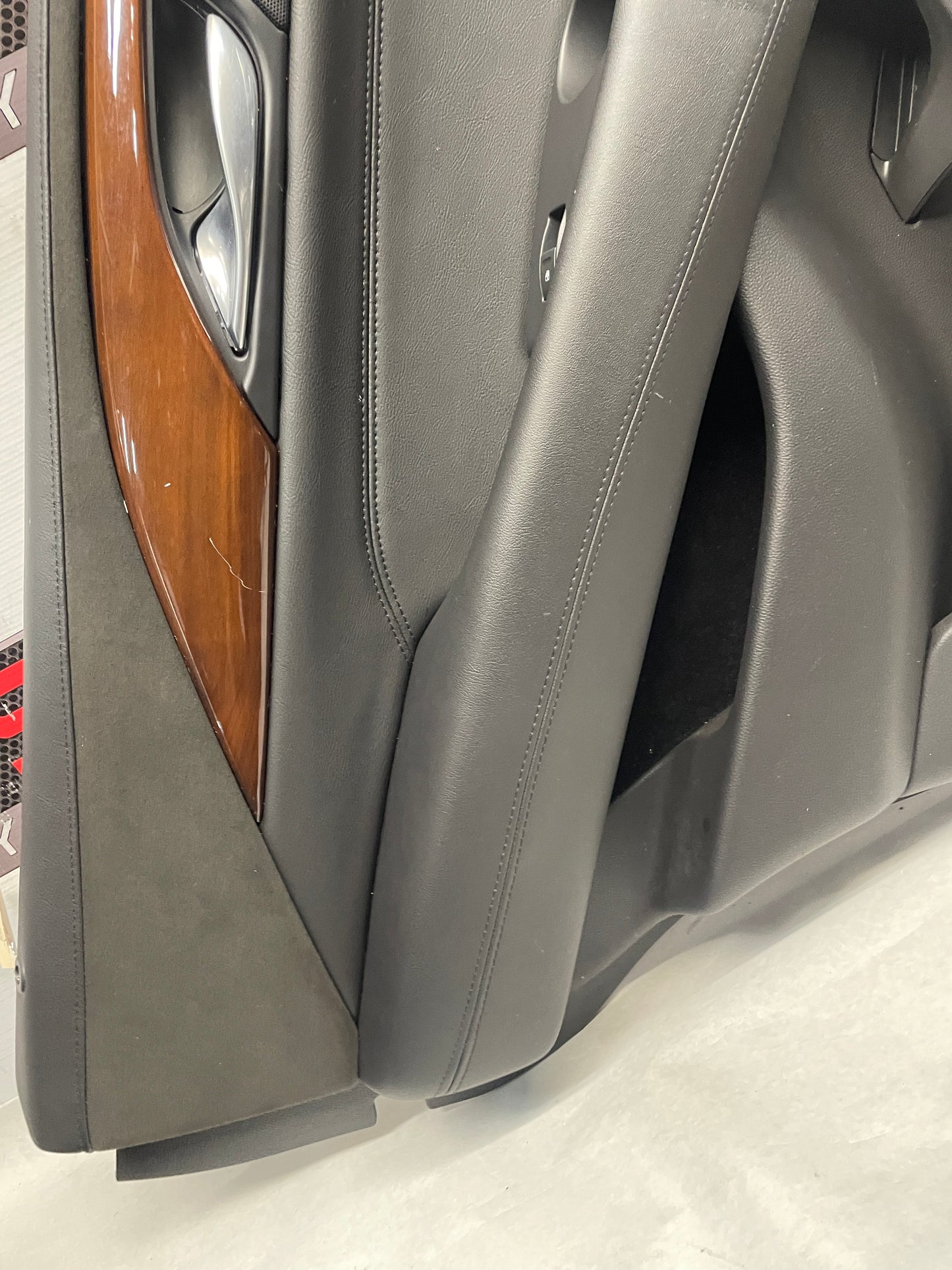 2018 Cadillac Escalade LH Driver Rear Interior Door Panel Trim Black OEM