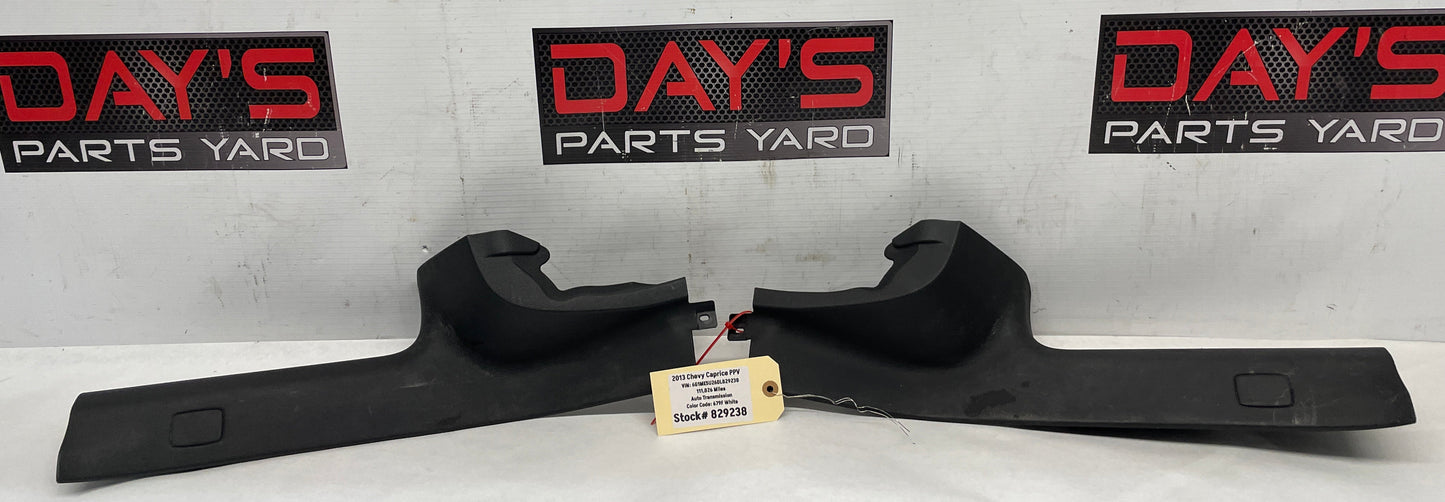 2013 Chevy Caprice PPV RH & LH Rear Door Carpet Retainer Sill Trim Panel Molding OEM - Day's Parts Yard