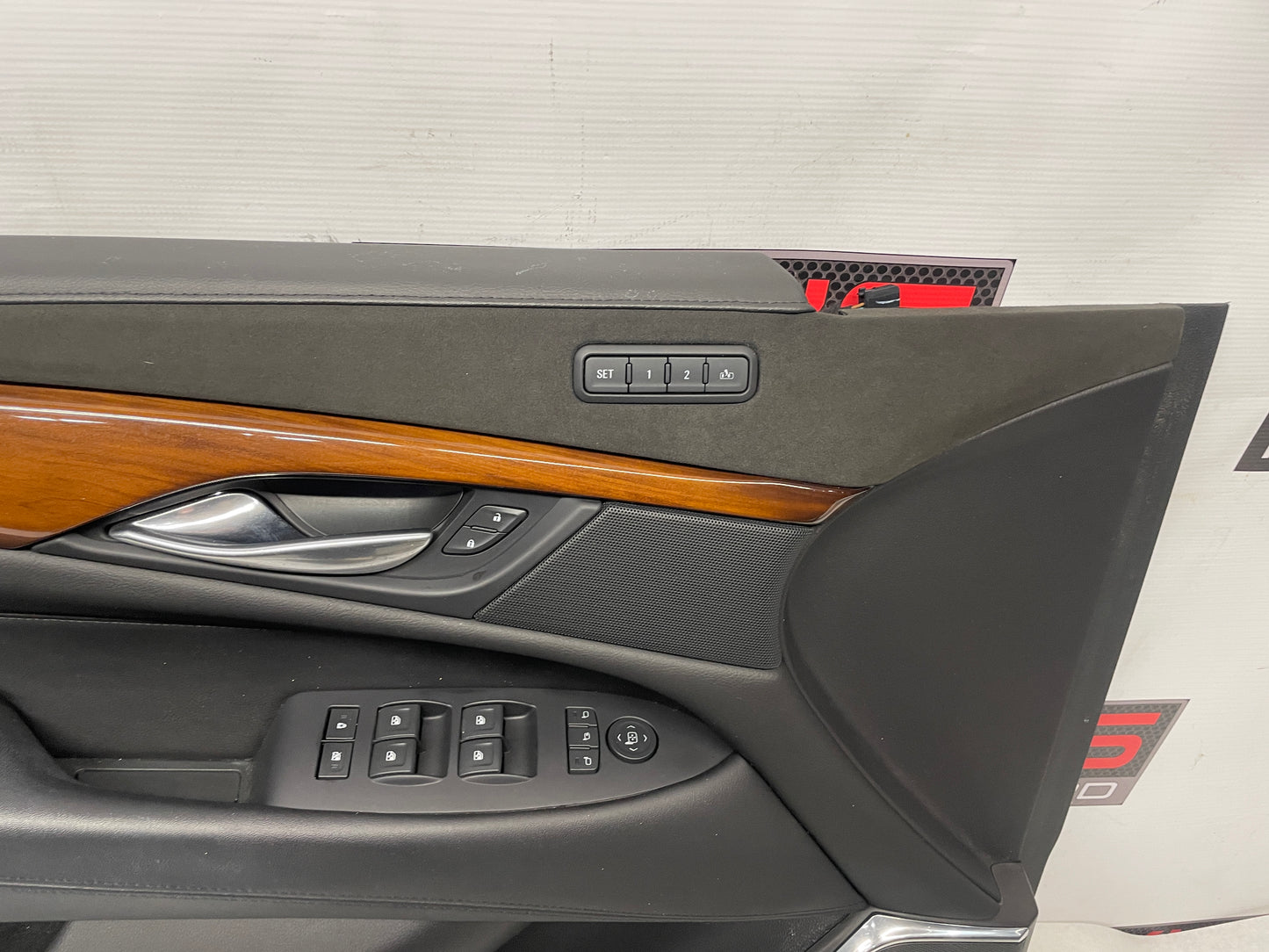 2018 Cadillac Escalade LH Driver Front Black Interior Door Panel Trim OEM