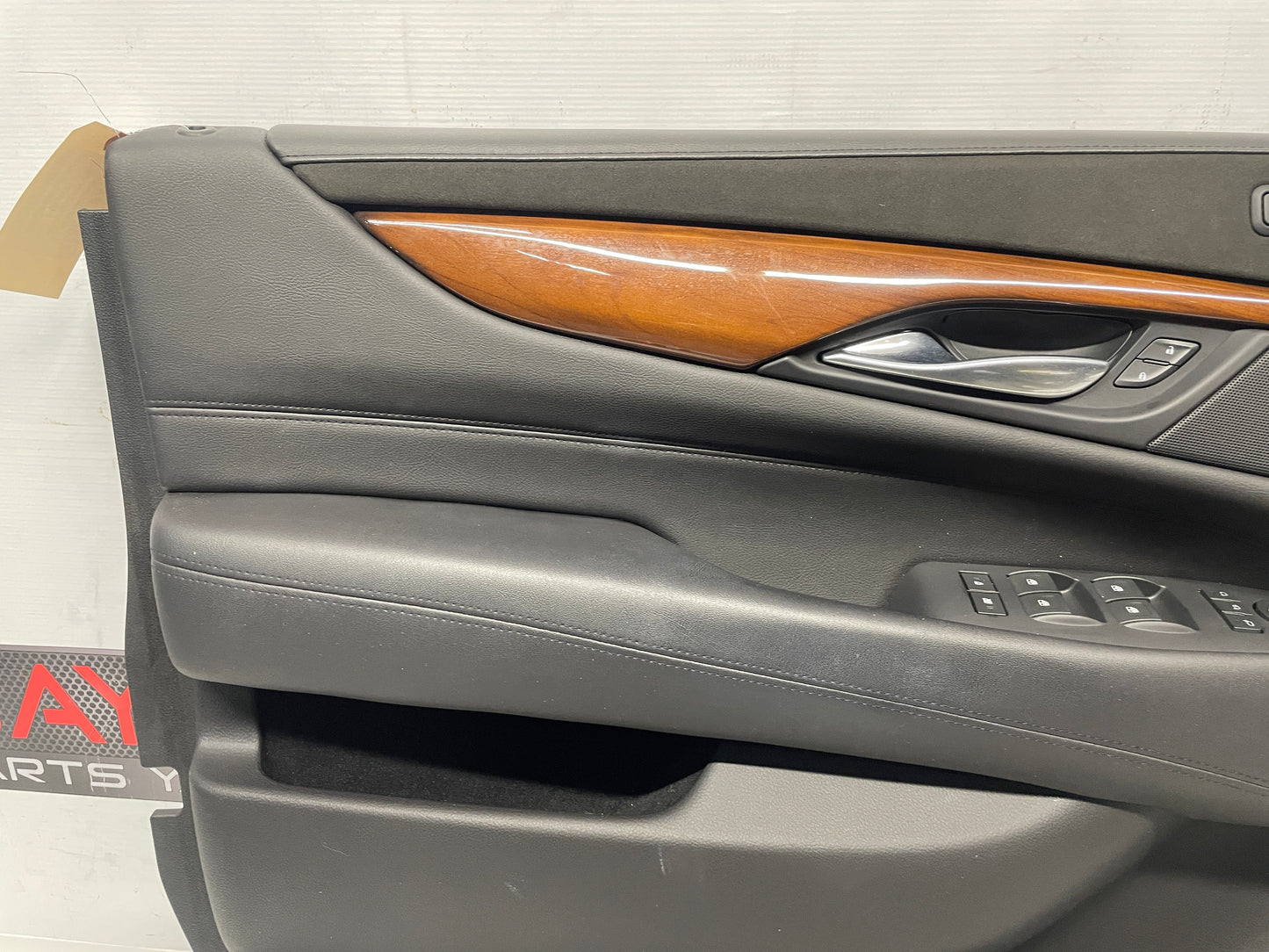 2018 Cadillac Escalade LH Driver Front Black Interior Door Panel Trim OEM
