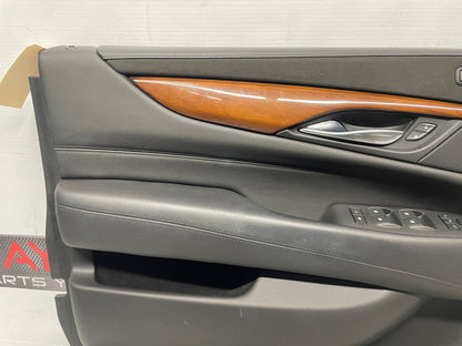 2018 Cadillac Escalade LH Driver Front Black Interior Door Panel Trim OEM