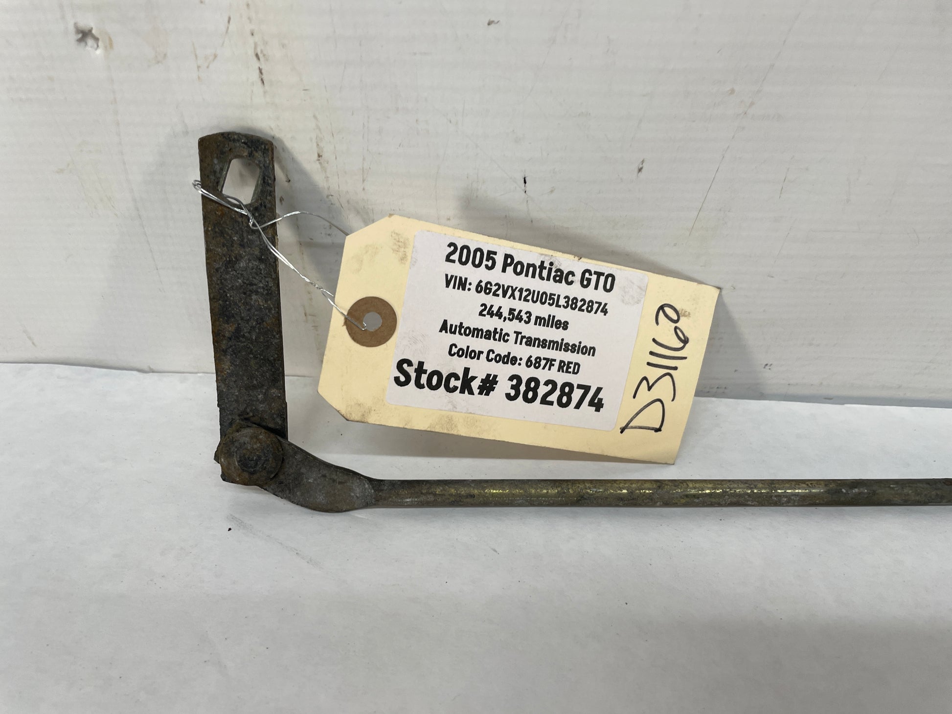 2005 Pontiac GTO Automatic Transmission Shifter Linkage Rod OEM - Day's Parts Yard