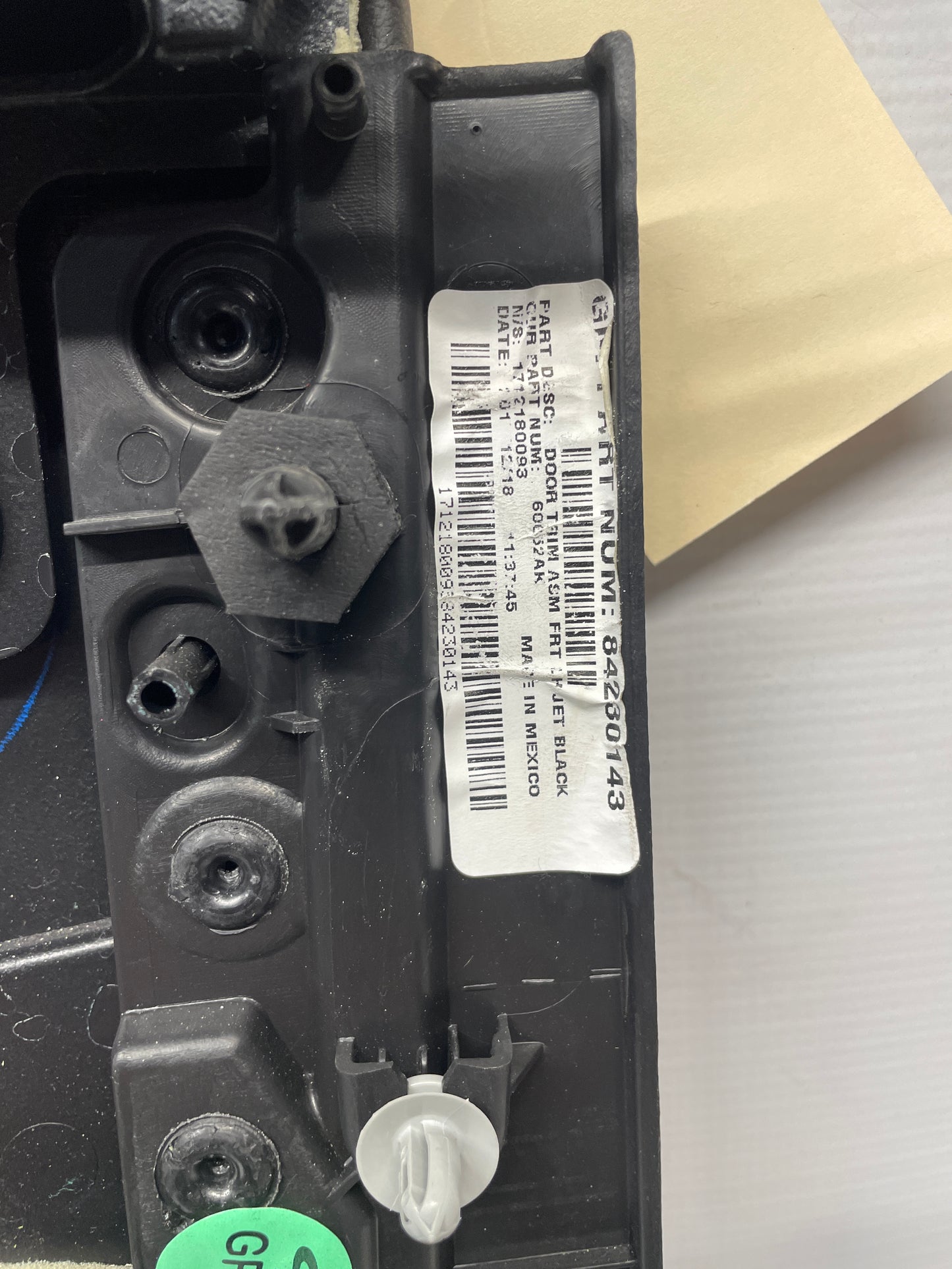 2018 Cadillac Escalade LH Driver Front Black Interior Door Panel Trim OEM