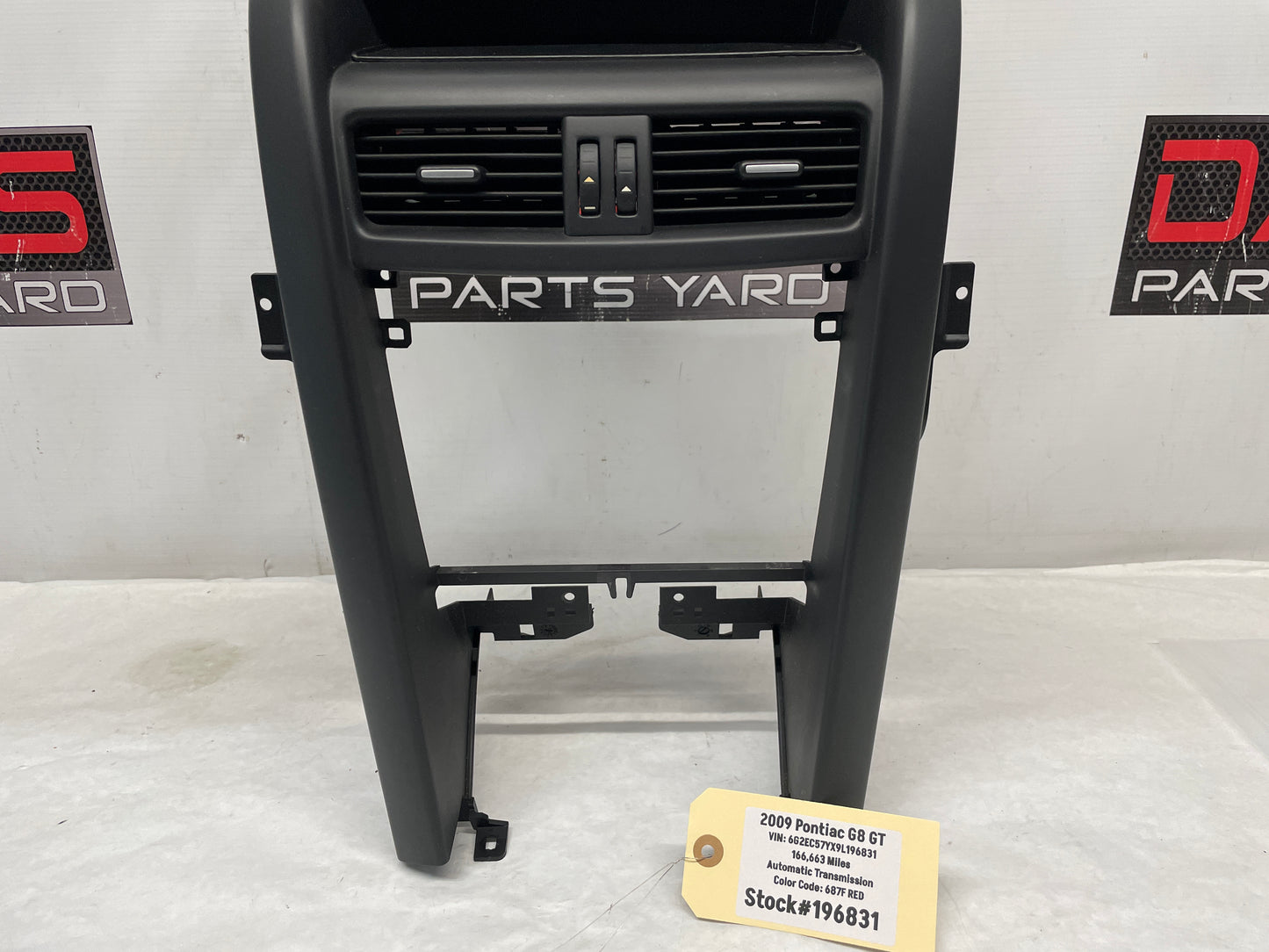 2009 Pontiac G8 GT Center Console Radio Bezel OEM - Day's Parts Yard