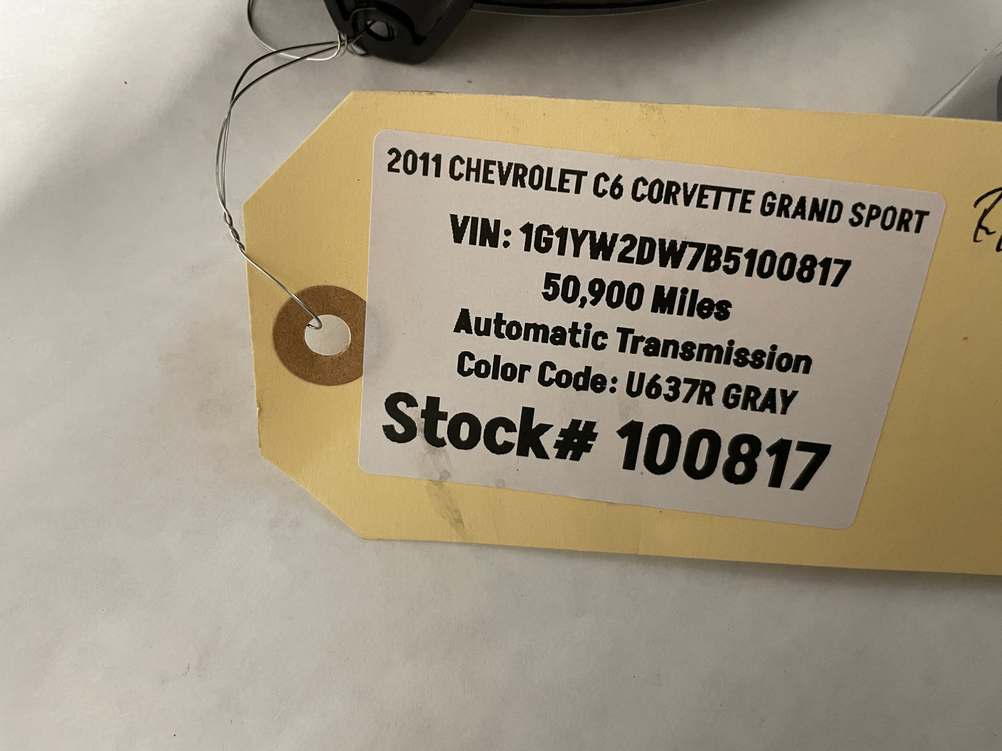 2011 Chevy C6 Corvette Grand Sport LH Driver Targa Top Storage Bracket Cover Trim OEM