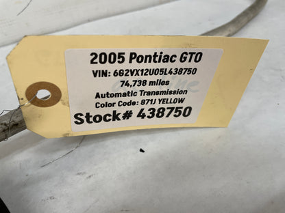 2005 Pontiac GTO A/C AC Air Conditioner Line Hose Tube OEM