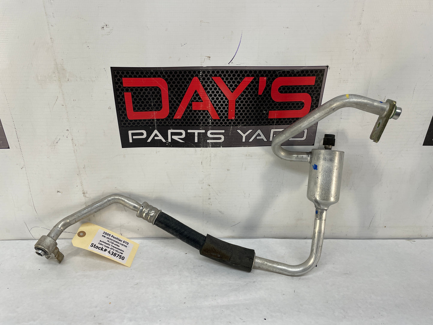 2005 Pontiac GTO AC A/C Air Conditioner Suction Line Hose Tube OEM
