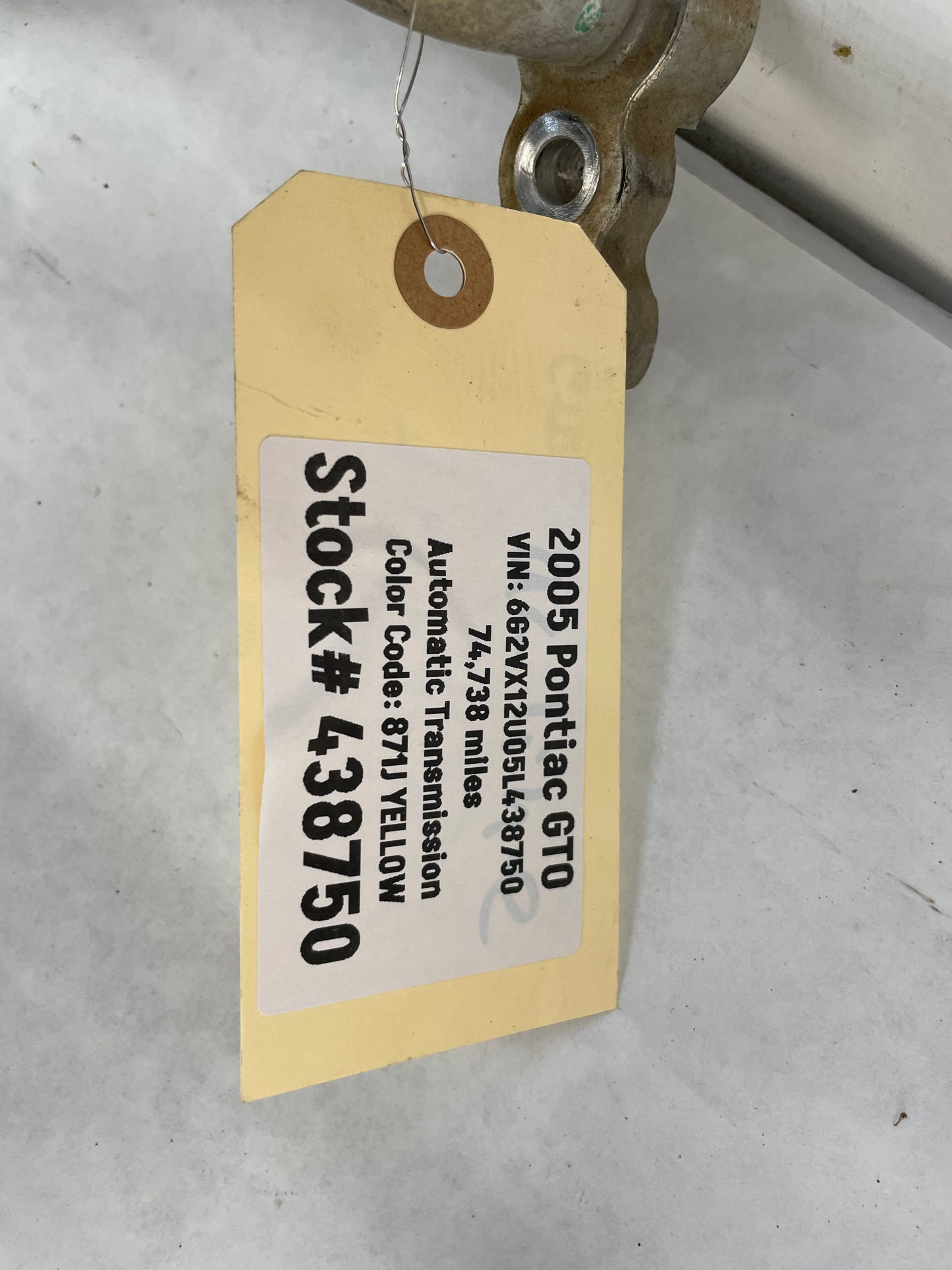 2005 Pontiac GTO AC A/C Air Conditioner Suction Line Hose Tube OEM