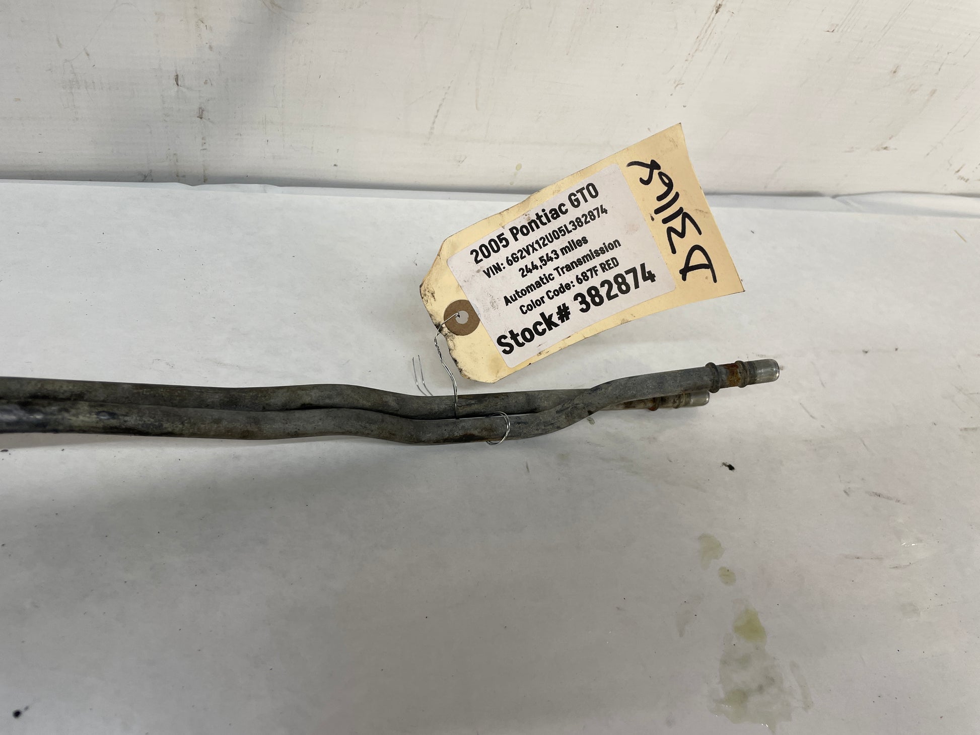 2005 Pontiac GTO Automatic Transmission Oil Cooler Lines Hoses Tubes OEM - Day's Parts Yard