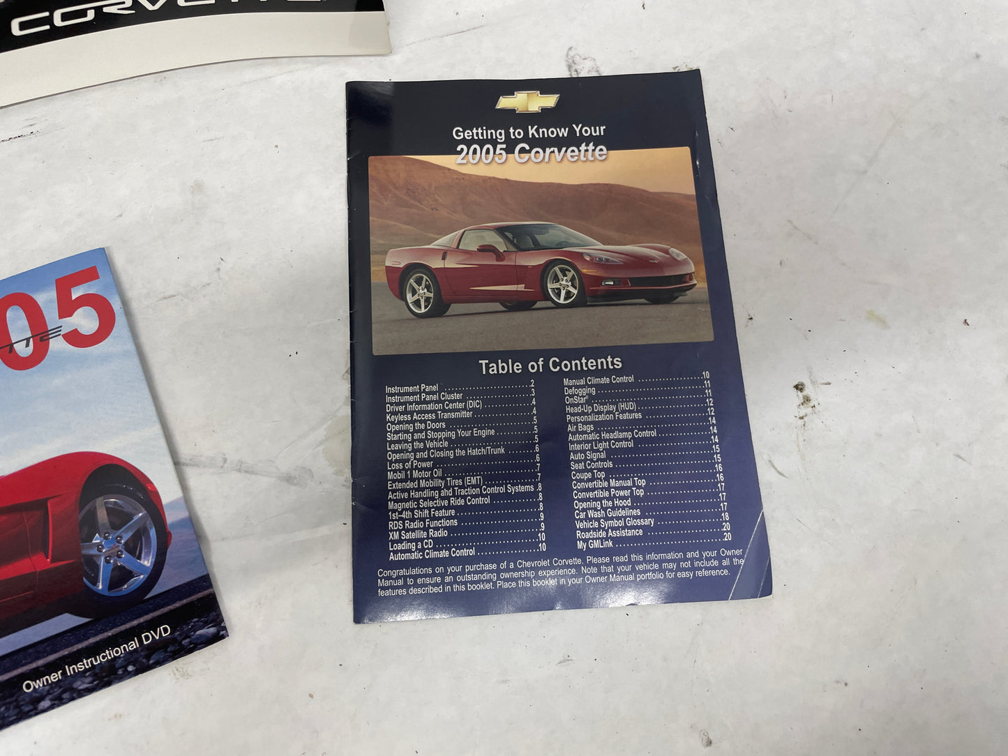 2005 Chevy C6 Corvette Owners Manual Book OEM - Day's Parts Yard