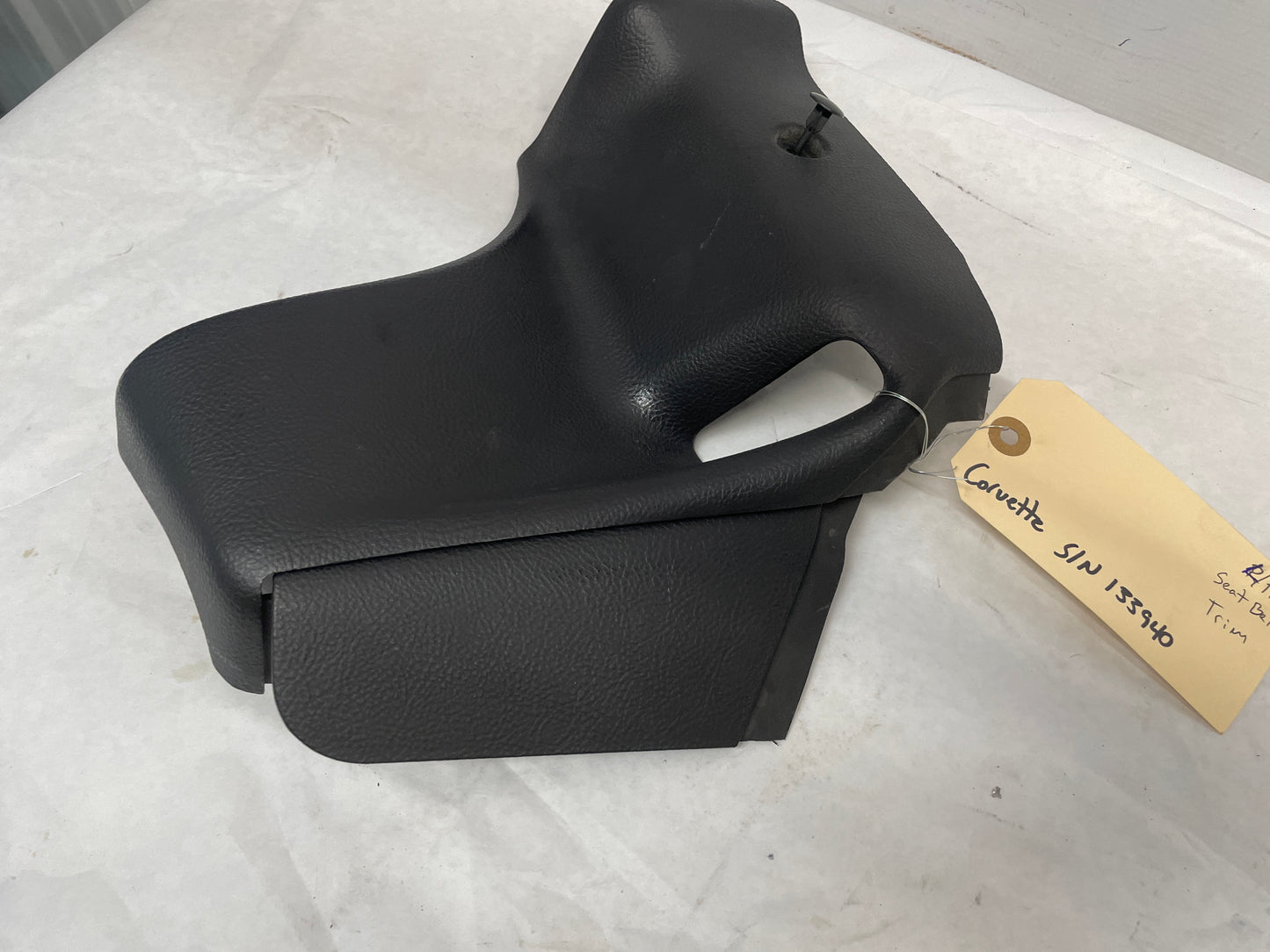 2005 Chevy C6 Corvette Convertible LH Driver Seatbelt Seat Belt Trim Cover Bezel OEM - Day's Parts Yard
