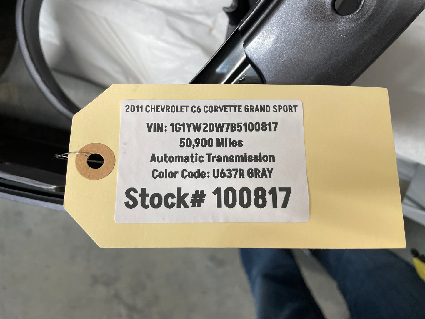 2011 Chevy C6 Corvette Grand Sport Rear Bumper Cover OEM