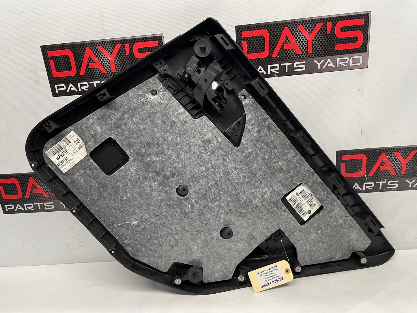 2013 Chevy Caprice PPV LH Driver Rear Door Panel OEM - Day's Parts Yard