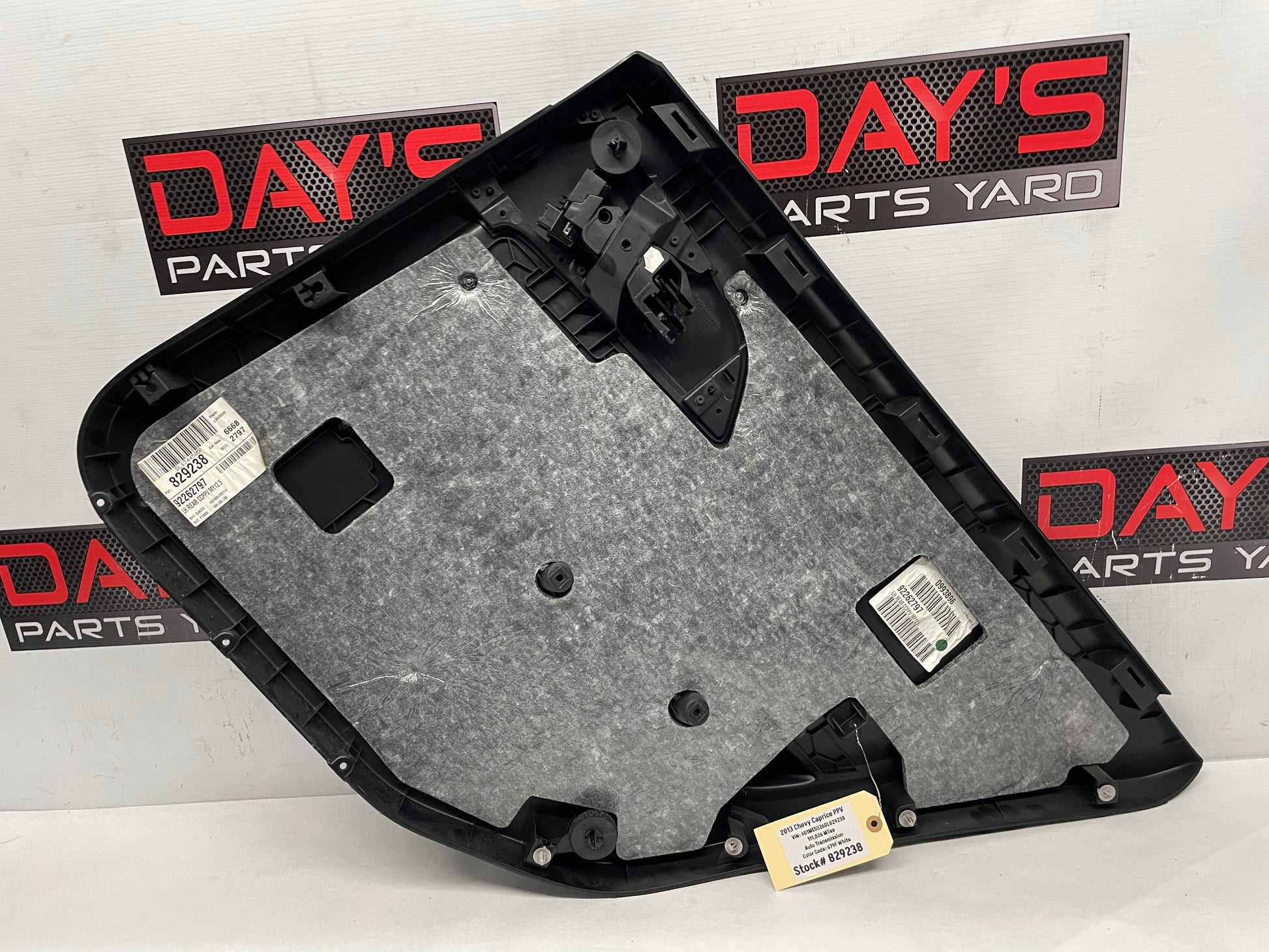 2013 Chevy Caprice PPV LH Driver Rear Door Panel OEM - Day's Parts Yard