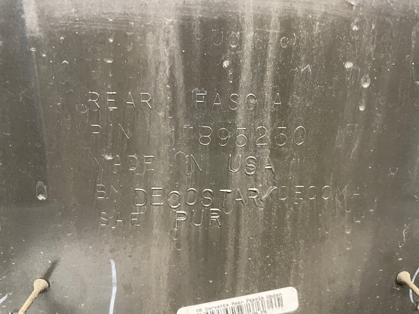 2011 Chevy C6 Corvette Grand Sport Rear Bumper Cover OEM