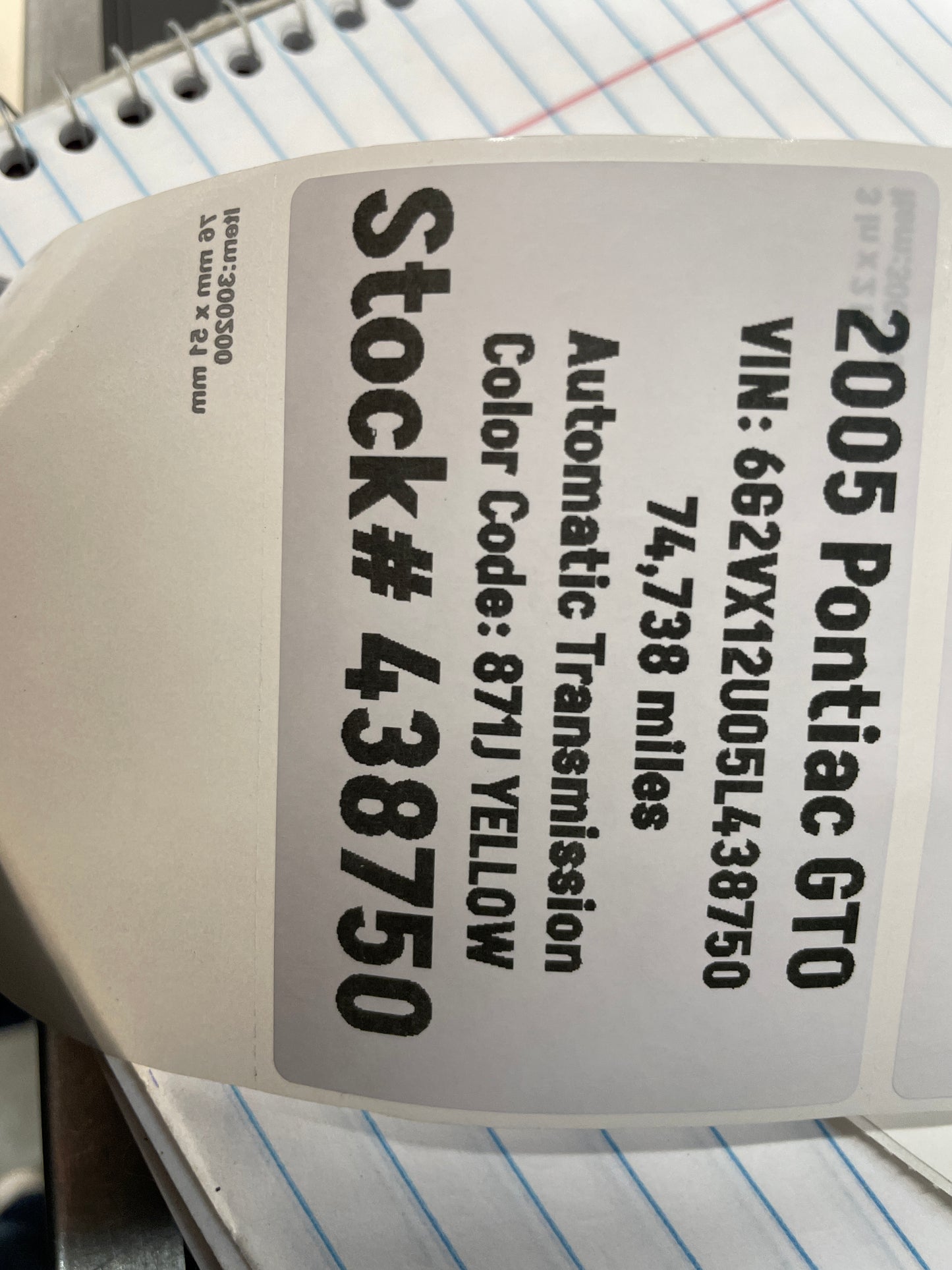 2005 Pontiac GTO Factory OEM Wheel 18X8