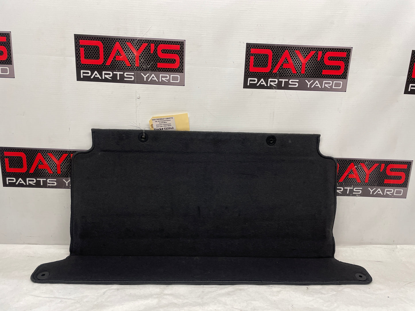 2005 Chevy C6 Corvette Convertible Cargo Trunk Divider Partition Panel Barrier OEM - Day's Parts Yard