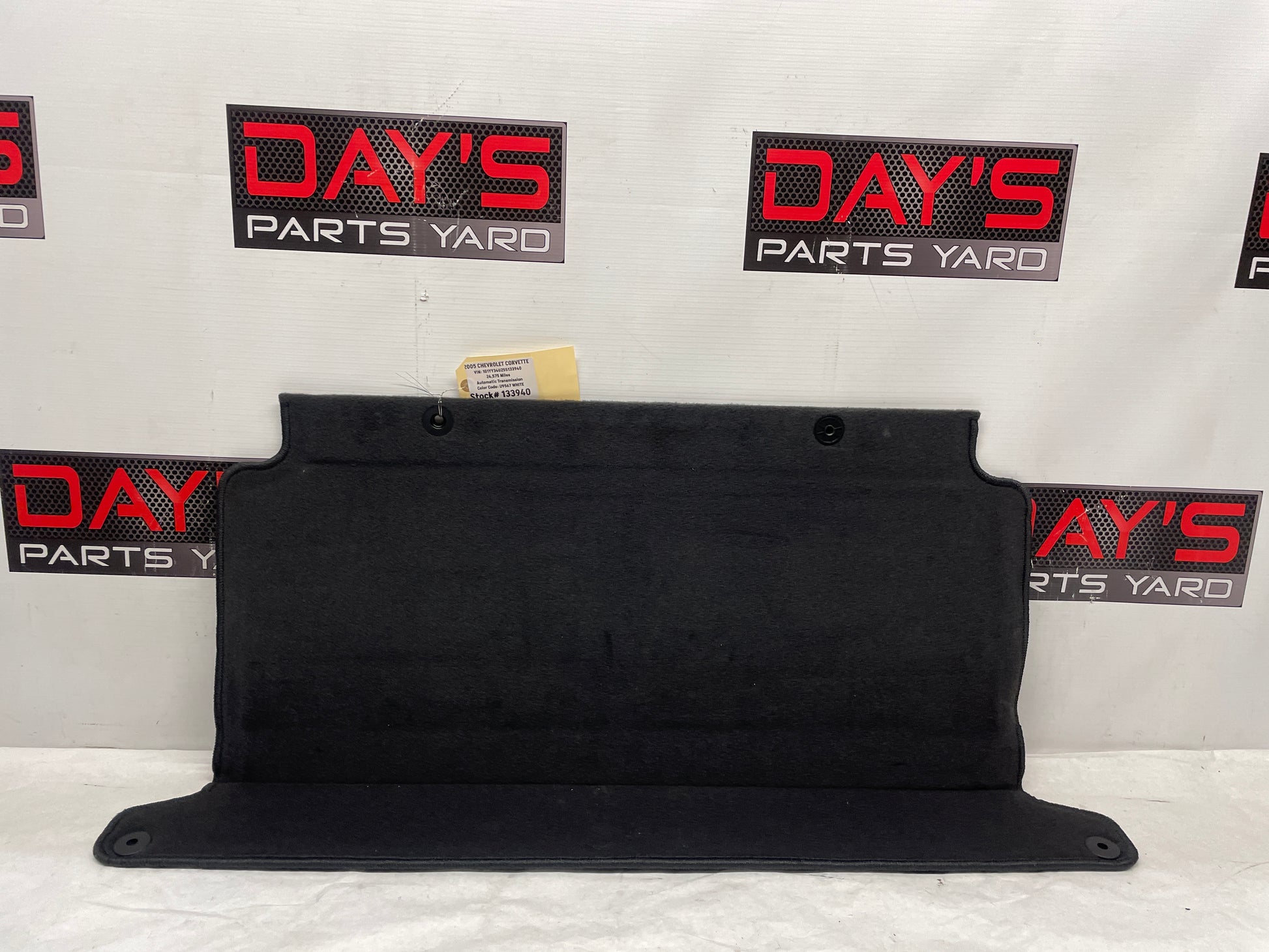 2005 Chevy C6 Corvette Convertible Cargo Trunk Divider Partition Panel Barrier OEM - Day's Parts Yard
