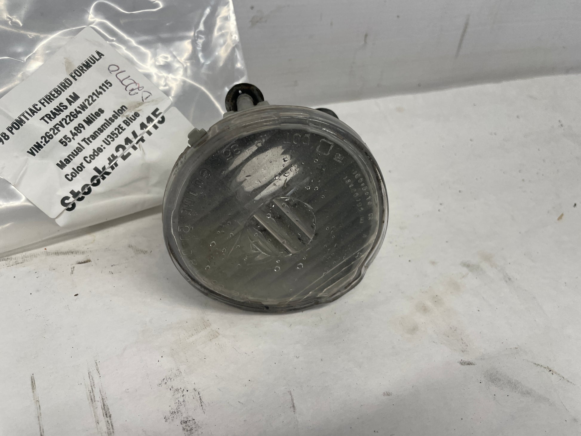1998 Pontiac Firebird Formula RH & LH Bumper Mount Parking Light Lamp Assemblies OEM - Day's Parts Yard