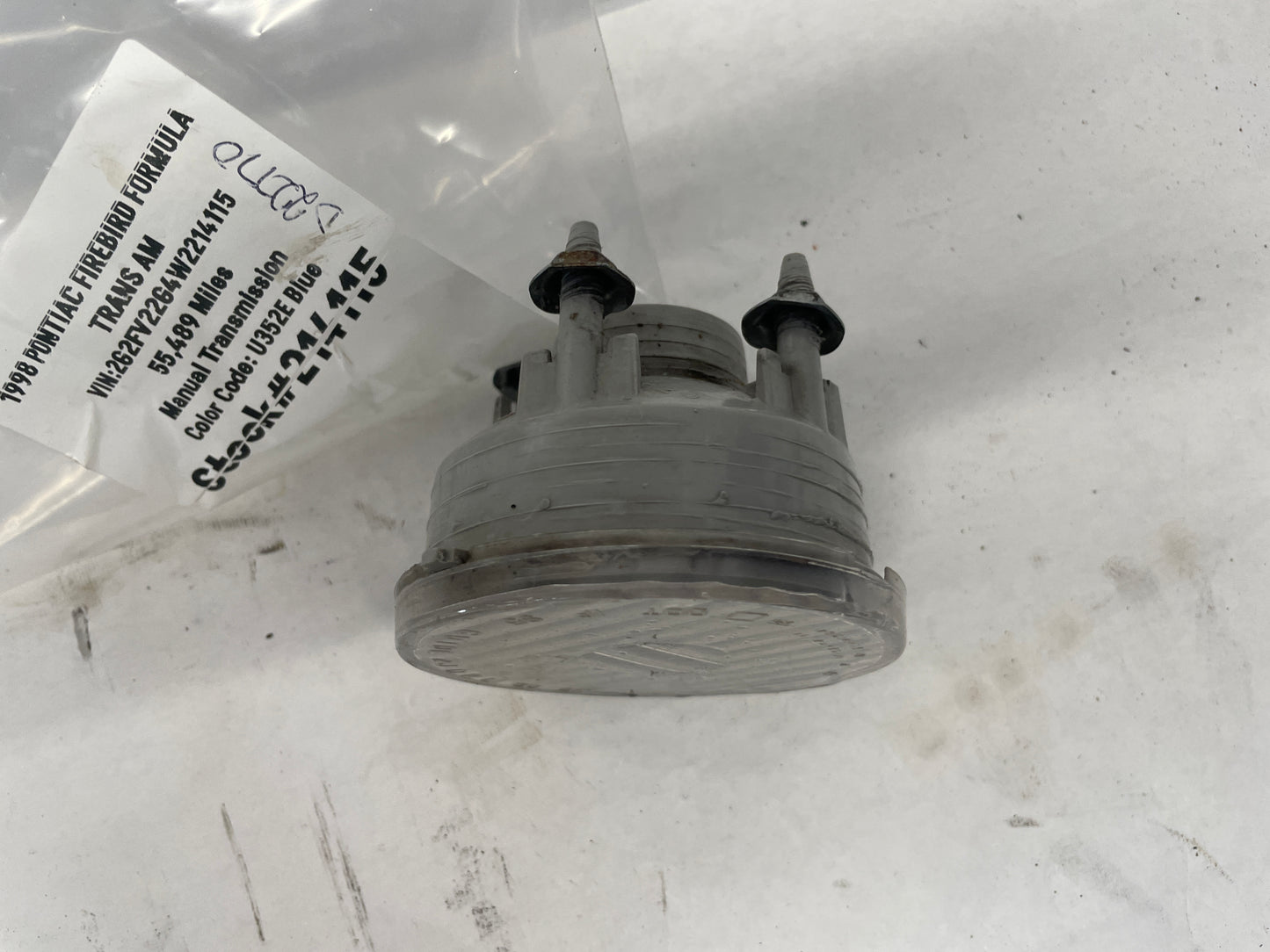 1998 Pontiac Firebird Formula RH & LH Bumper Mount Parking Light Lamp Assemblies OEM - Day's Parts Yard