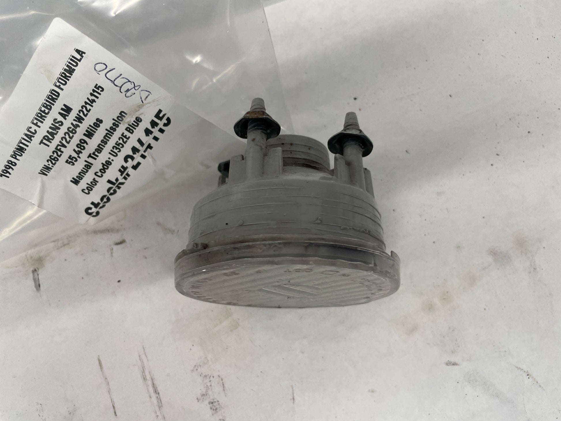 1998 Pontiac Firebird Formula RH & LH Bumper Mount Parking Light Lamp Assemblies OEM - Day's Parts Yard
