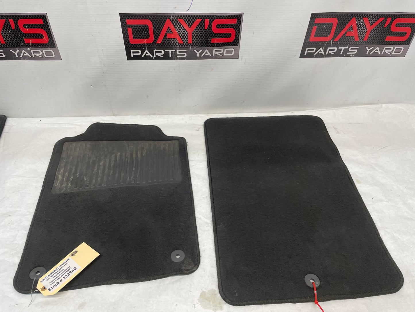 2005 Chevy C6 Corvette RH & LH Front Factory OEM Floor Mats - Day's Parts Yard