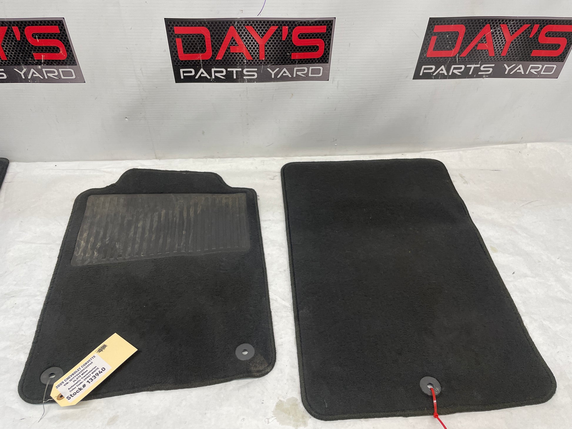 2005 Chevy C6 Corvette RH & LH Front Factory OEM Floor Mats - Day's Parts Yard