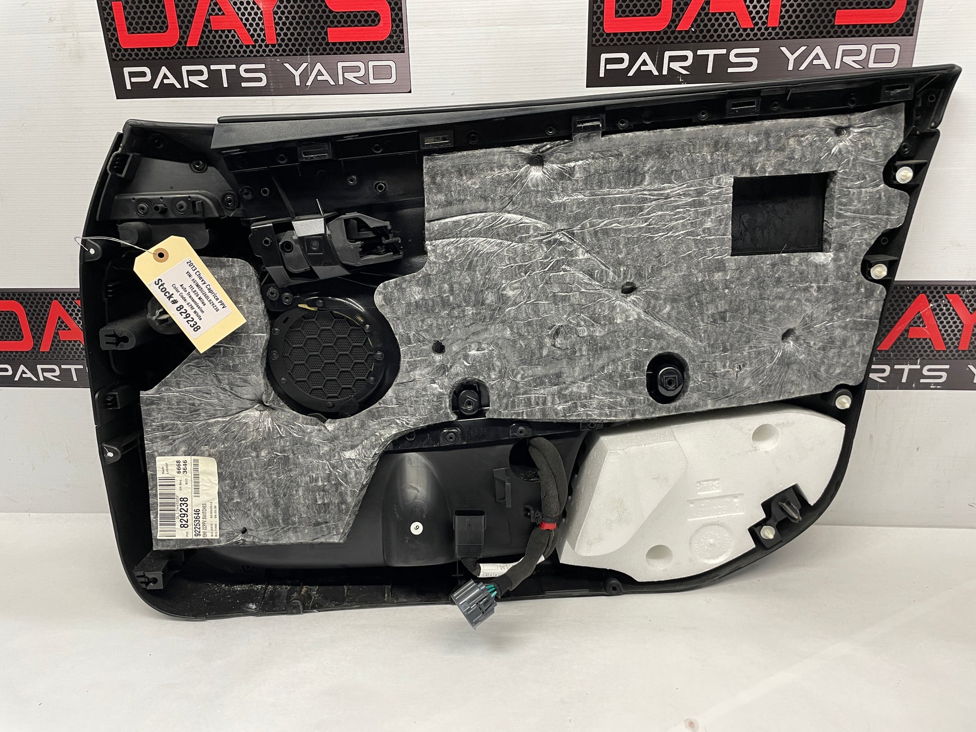 2013 Chevy Caprice PPV LH Driver Front Interior Door Panel OEM - Day's Parts Yard