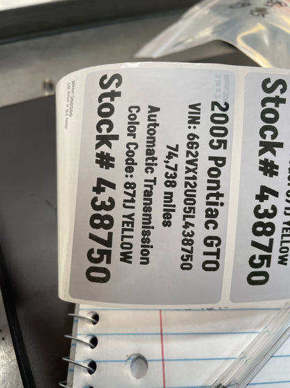 2005 Pontiac GTO Factory OEM Wheel 18X8