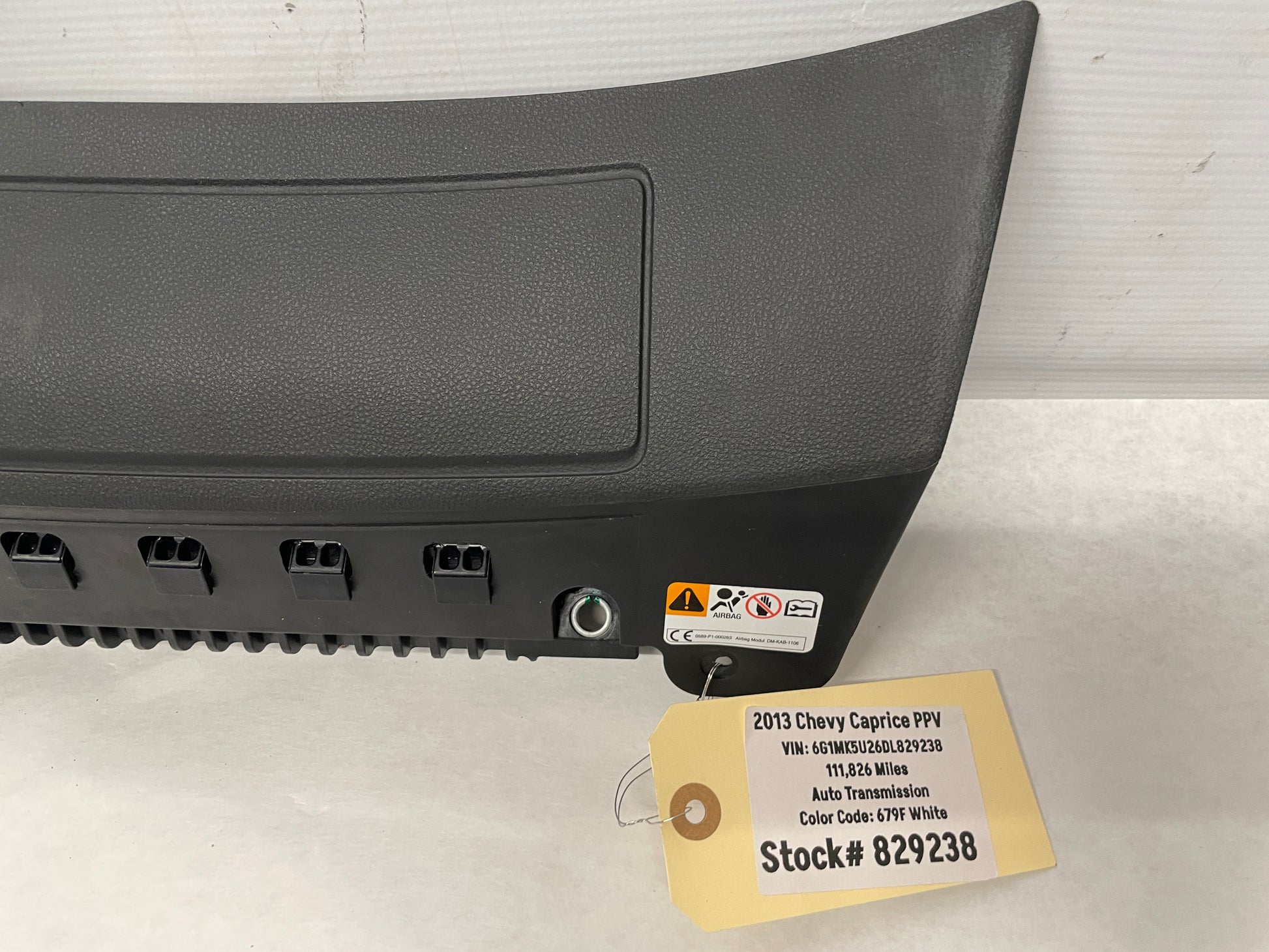 2013 Chevy Caprice PPV LH Driver Lower Dash Knee Airbag Air Bag OEM - Day's Parts Yard