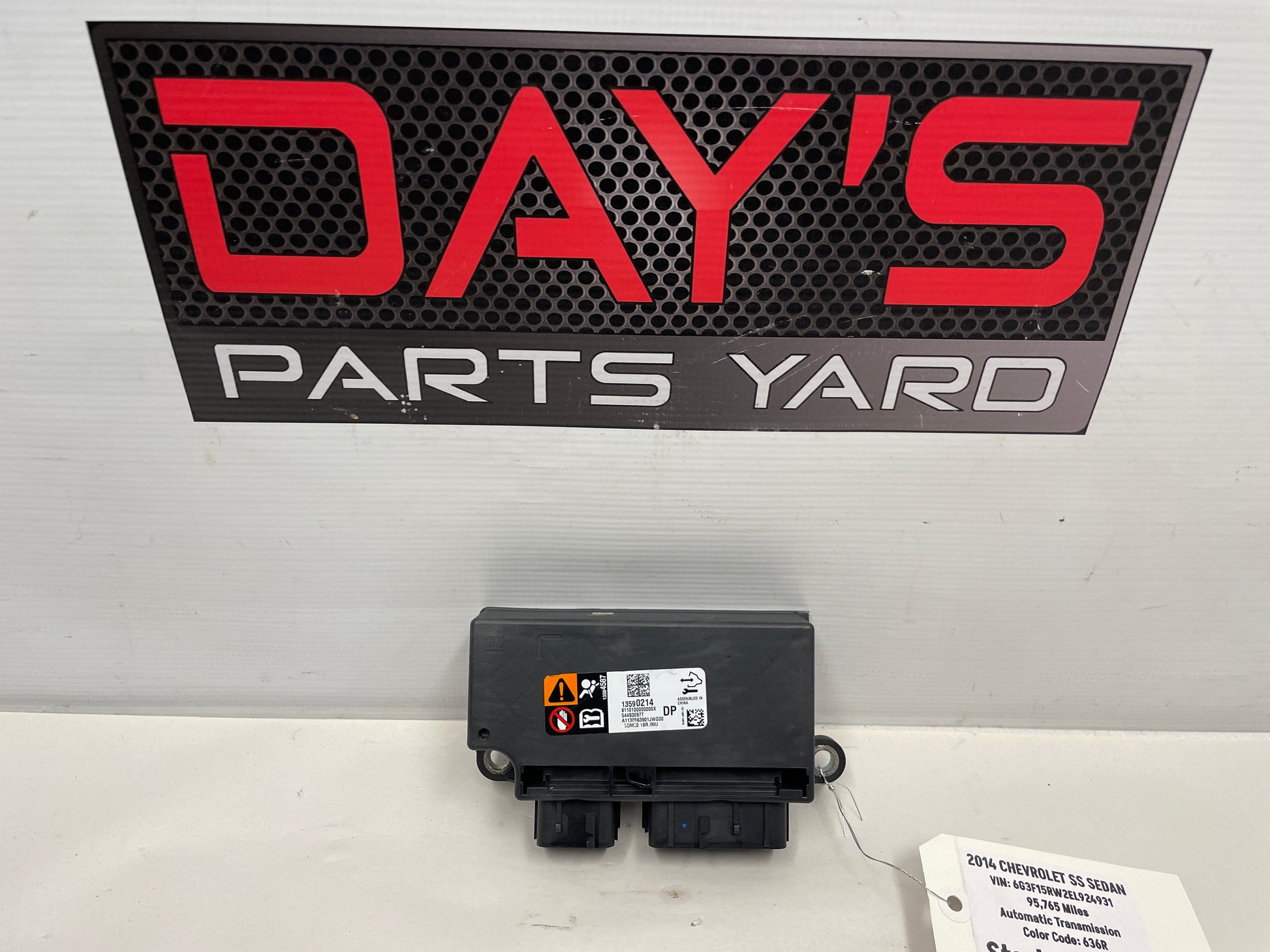 2014 Chevy SS Sedan Air Bag Airbag Control Diagnostic Module OEM - Day's Parts Yard