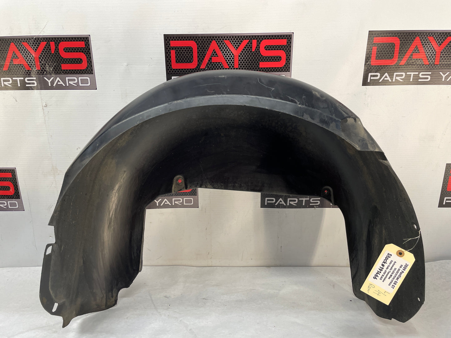 2009 Pontiac G8 GT LH Driver Rear Fender Wheel Well Liner House OEM - Day's Parts Yard