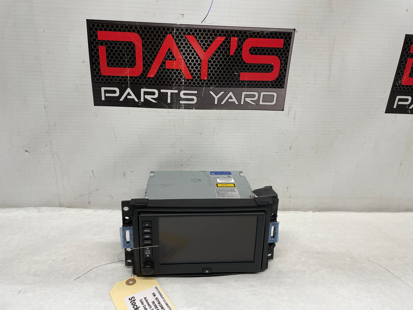 2011 Chevy C6 Corvette Radio Receiver CD DVD Navigation Display Screen Unit OEM